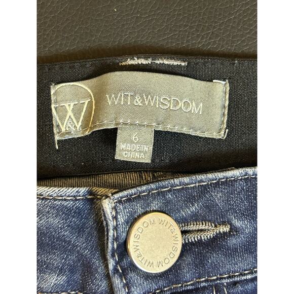 Wit & Wisdom Nordstrom 'Ab'solution Jeans Elastic Waist Slimming Size 6 - Picture 2 of 6